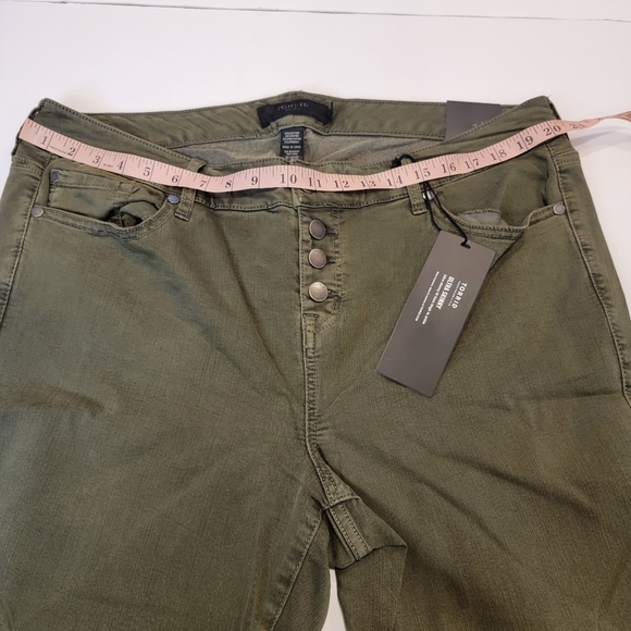 Torrid ULTRA SKINNY CROPPED Olive Wash Plus Size 20 NWT! - Picture 9 of 14
